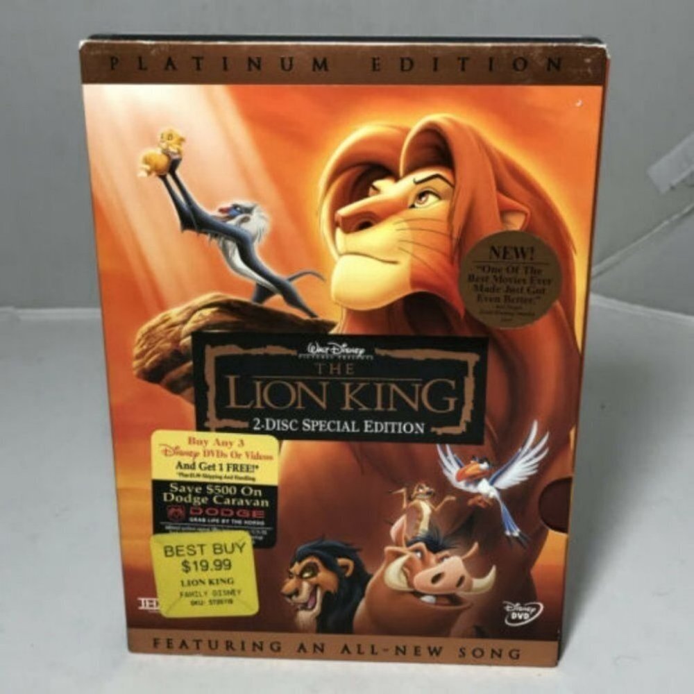 DISNEY THE LION KING Platinum Edition  DVD Sealed New